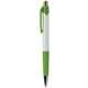 aerial view a lime green with blue ink mardi gras(r) ballpoint pen, image 1 of 2