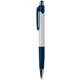 aerial view a navy blue with blue ink mardi gras(r) ballpoint pen, image 1 of 2
