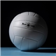 a group of full - size synthetic leather volleyball
