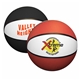 a group of 7 mid - size rubber basketball colors