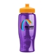 a athletic gold lid & transparent violet bottle poly - pure - 27 oz transparent bottle with push pull lid and digital imprint