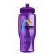 a violet lid & transparent violet bottle poly - pure - 27 oz transparent bottle with push pull lid and digital imprint