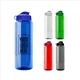 a group of the guzzler - 32 oz transparent bottle with flip lid