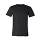 aerial view a black bella+canvas(r) unisex jersey short sleeve tee, image 1 of 9