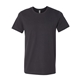 aerial view a dark grey bella+canvas(r) unisex jersey short sleeve tee, image 1 of 9