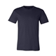 aerial view a navy bella+canvas(r) unisex jersey short sleeve tee, image 1 of 9