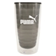 aerial view a blue lid & smoke gray tumbler 16 oz double wall acrylic orbit tumbler, image 2 of 2
