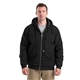 aerial view a black berne mens glacier full - zip hooded jacket, image 1 of 2