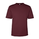 aerial view a burgundy core365 - unisex capital performance t - shirt, image 1 of 8