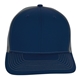 aerial view a navy/ charcoal snapback meshback trucker cap, image 1 of 3