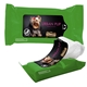 aerial view a green pet wipes in pouch 15- count, image 1 of 2