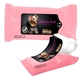 aerial view a pink pet wipes in pouch 15- count, image 1 of 2