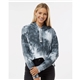 a group of j. america womens crop hooded sweatshirt