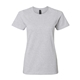 aerial view a sport grey gildan - womens softstyle(r) midweight t - shirt, image 1 of 3