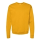 aerial view a gold hanes - unisex ecosmart(r) crewneck sweatshirt, image 1 of 3