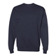 aerial view a heather navy hanes - unisex ecosmart(r) crewneck sweatshirt, image 1 of 3