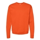 aerial view a orange hanes - unisex ecosmart(r) crewneck sweatshirt, image 1 of 3