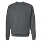aerial view a smoke grey hanes - unisex ecosmart(r) crewneck sweatshirt, image 1 of 3