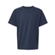 aerial view a blue dusk gildan heavy cotton(tm) youth t - shirt, image 1 of 3