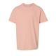 aerial view a dusty rose gildan heavy cotton(tm) youth t - shirt, image 1 of 3