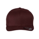 aerial view a maroon flexfit adult wool blend cap - all, image 1 of 3