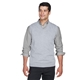 aerial view a grey heather devon jones - unisex v - neck sweater vest, image 1 of 5