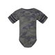 aerial view a vintage camo/ vintage smoke rabbit skins infant football bodysuit, image 1 of 3