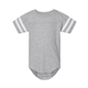 aerial view a vintage heather/ white rabbit skins infant football bodysuit, image 1 of 3