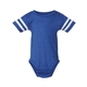 aerial view a vintage royal/ white rabbit skins infant football bodysuit, image 1 of 3
