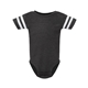 aerial view a vintage smoke/ white rabbit skins infant football bodysuit, image 1 of 3