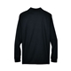 aerial view a black core365 - mens pinnacle performance long sleeve piqu polo, image 1 of 6