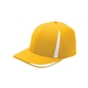 a sport athletic gold/ white flexfit - pro - formance(r) front sweep cap