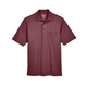 aerial view a burgundy core365 - mens origin performance piqu polo with pocket, image 1 of 5