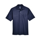 aerial view a classic navy core365 - mens origin performance piqu polo with pocket, image 1 of 5
