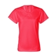 aerial view a hot coral badger - womens b - core t - shirt - colors, image 1 of 3