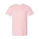 aerial view a heather pink bella + canvas - cvc jersey tee - colors, image 1 of 3
