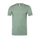 aerial view a heather sage bella + canvas - cvc jersey tee - colors, image 1 of 3