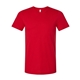 aerial view a solid red blend bella + canvas - cvc jersey tee - colors, image 1 of 3