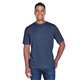 aerial view a sport dark navy heather team 365 mens sonic heather performance t - shirt, image 1 of 5