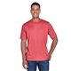 aerial view a sport red heather team 365 mens sonic heather performance t - shirt, image 1 of 5