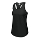 a black heather augusta sportswear ladies lux tri - blend tank