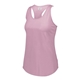 a dusty rose heather augusta sportswear ladies lux tri - blend tank