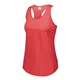 a red heather augusta sportswear ladies lux tri - blend tank