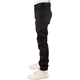 aerial view a black 34 shaka wear - raw denim straight - leg jean pants, image 1 of 2
