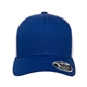 aerial view a royal/ white flexfit adult 110(r) mesh cap, image 1 of 3