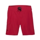 aerial view a solid red burnside mens dobby stretch board short, image 1 of 3