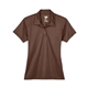aerial view a sport dark brown team 365 ladies command snag protection polo, image 1 of 6