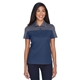 aerial view a classic navy heather/ carbon core365 - womens balance colorblock performance piqu polo, image 1 of 7