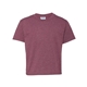 aerial view a vintage heather maroon jerzees(r) 5.6 oz dri - power(r) active t - shirt, image 1 of 3