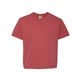 aerial view a vintage heather red jerzees(r) 5.6 oz dri - power(r) active t - shirt, image 1 of 3